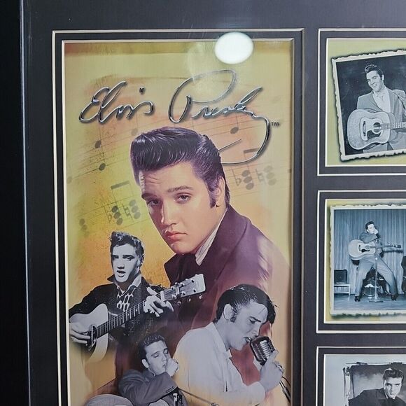 Elvis Presley’s 2006 Stamps Framed #1 Hits 50th Anniversary USPS 22'' x 18'' - Picture 5 of 11